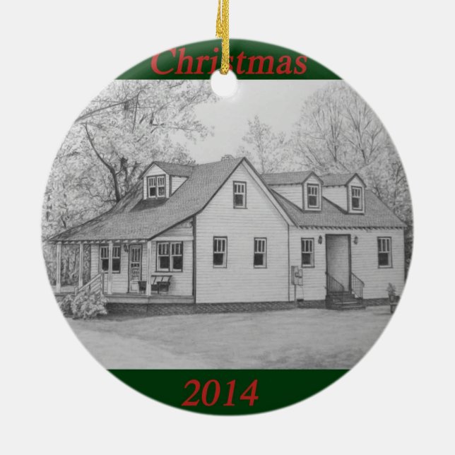 Haus 2014 keramik ornament (Hinten)