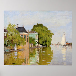 Haus am Achterzaan (1871) von Claude Monet Poster