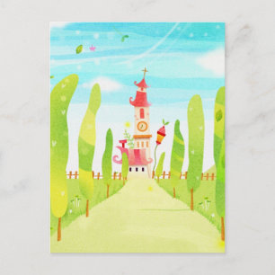 Haus am Ende der Straße Postkarte