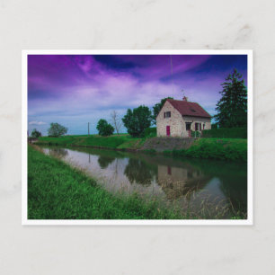 Haus am Fluss Postkarte