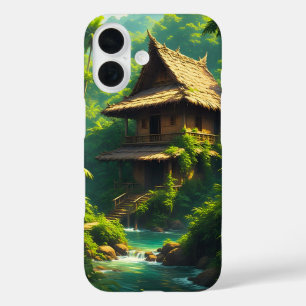 Haus am Flussufer - Ein Flussuferheim iPhone 16 Hülle