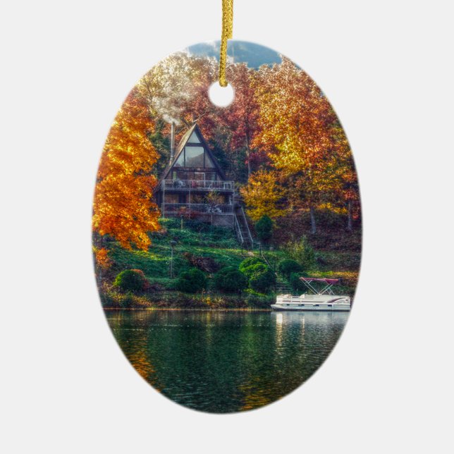 Haus am See Keramikornament (Vorne)
