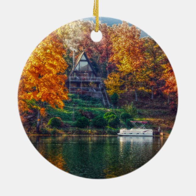 Haus am See Keramikornament (Hinten)