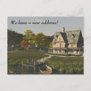 Haus am See - Neue Adresse Postkarte