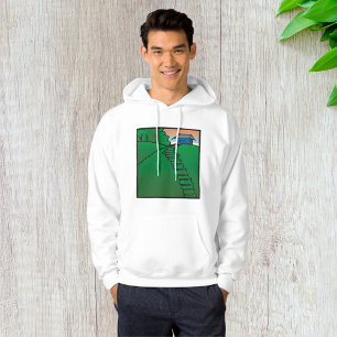 Haus auf einem grünen Hügel Hoodie