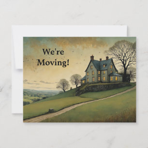 HAUS AUF EINEM HÜGEL AN ADRESSE POSTCARD POSTKARTE