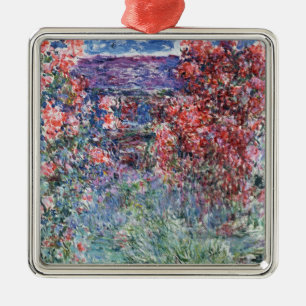 Haus Claudes Monet   bei Giverny unter den Rosen Silbernes Ornament