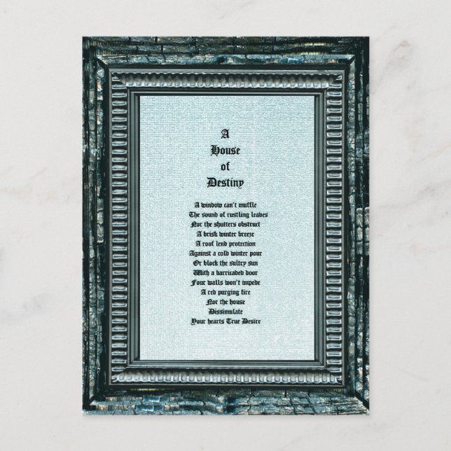 Haus der Bestimmung Postkarte (Vorderseite)