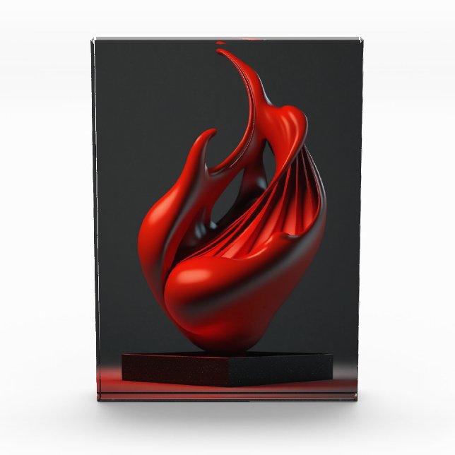 "Haus der Beute" Poster "geometrische Holzwandkuns Fotoblock (Vorderseite)