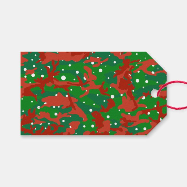 Haus der Camouflage Weihnachten Geschenkanhänger (Vorderseite (Horizontal))