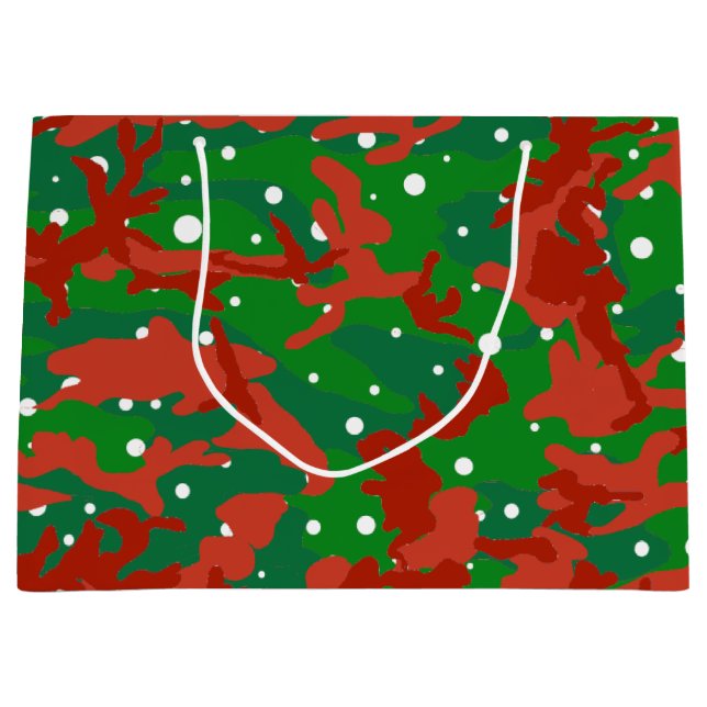 Haus der Camouflage Weihnachten Große Geschenktüte (Vorderseite)