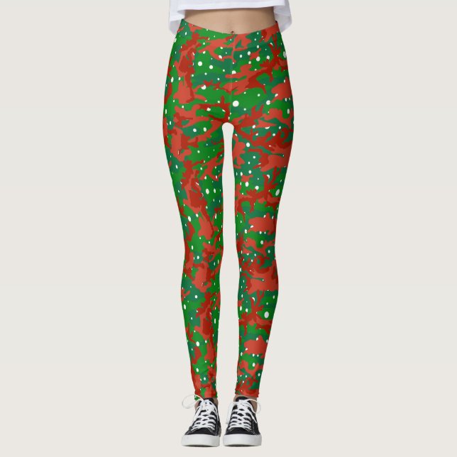 Haus der Camouflage Xmas Camouflage Leggings (Vorderseite)