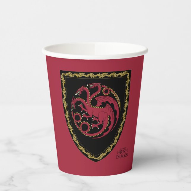 HAUS DER DRAGON Abzeichen Paper Cups Pappbecher (Links)
