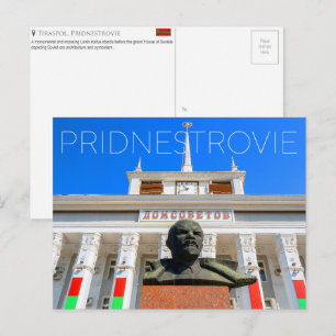 Haus der Sowjets, Tiraspol, Pridnestrovie Reise Postkarte