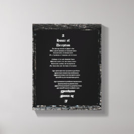 Haus der Täuschung Leinwanddruck