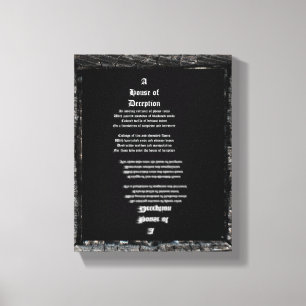 Haus der Täuschung Leinwanddruck