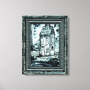 Haus der Täuschung Leinwanddruck