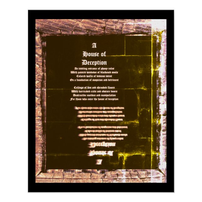 Haus der Täuschung Poster (Vorderseite)