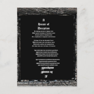 Haus der Täuschung Postkarte