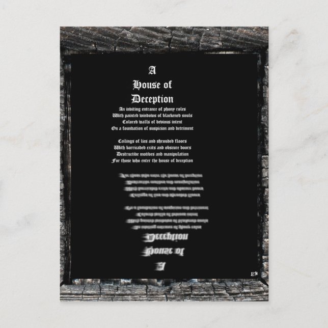 Haus der Täuschung Postkarte (Vorderseite)