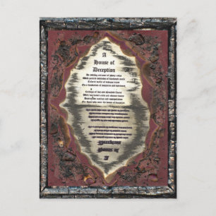 Haus der Täuschung Postkarte