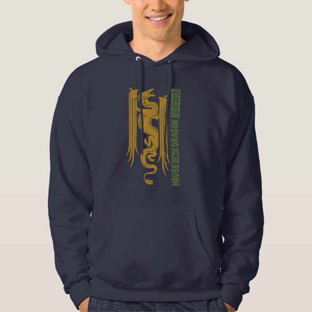 Haus des Dragon Gold & Green New Year | 恭 喜 發 財 Hoodie (Vorderseite)