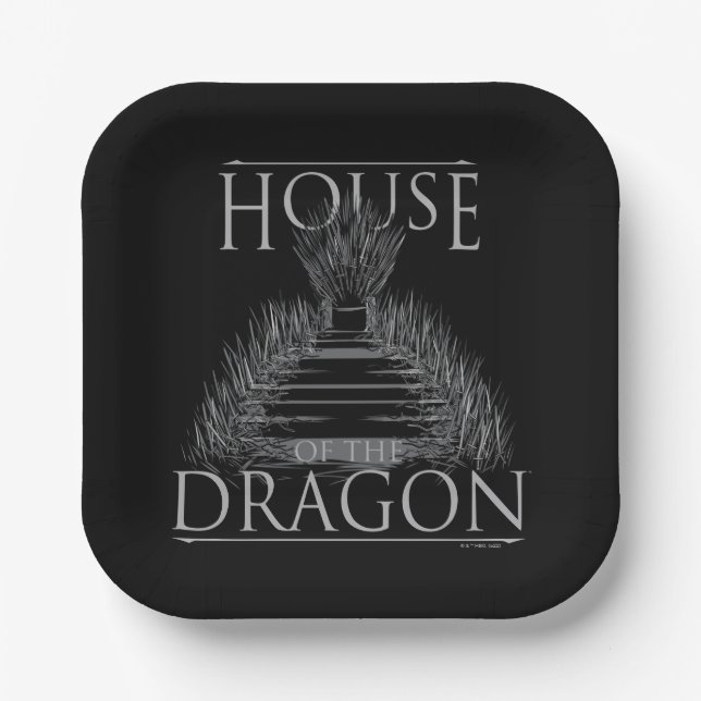 HAUS DES DRAGON Throne Pappteller (Vorderseite)