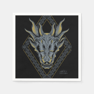 HAUS DES DRAGONS Diamond Abzeichen Napkins Serviette
