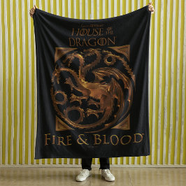 HAUS DES DRAGONS | House Targaryen Sigil Fleecedecke