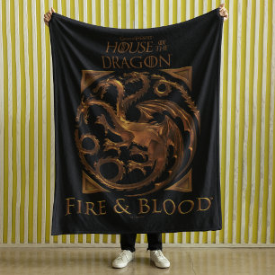 HAUS DES DRAGONS   House Targaryen Sigil Fleecedecke