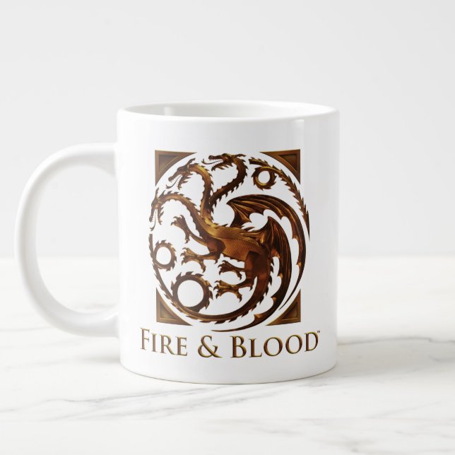 HAUS DES DRAGONS | House Targaryen Sigil Jumbo-Tasse (Links)