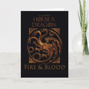 HAUS DES DRAGONS House Targaryen Sigil Karte