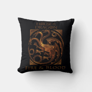 HAUS DES DRAGONS House Targaryen Sigil Kissen