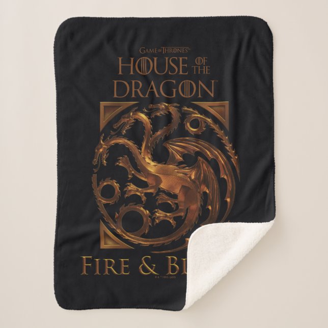 HAUS DES DRAGONS | House Targaryen Sigil Sherpadecke (Vorderseite)