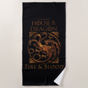 HAUS DES DRAGONS House Targaryen Sigil Strandtuch