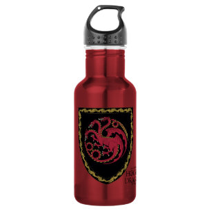 HAUS DES DRAGONS   House Targaryen Wappen Edelstahlflasche