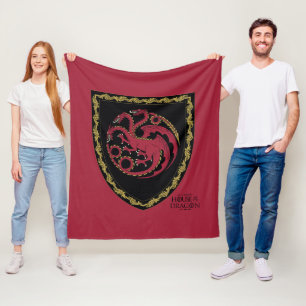 HAUS DES DRAGONS   House Targaryen Wappen Fleecedecke