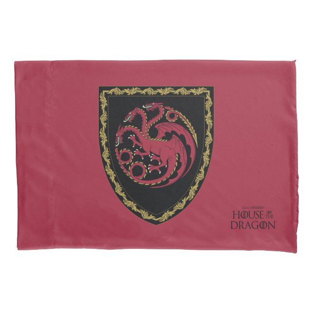 HAUS DES DRAGONS | House Targaryen Wappen Kissenbezug (Vorderseite)