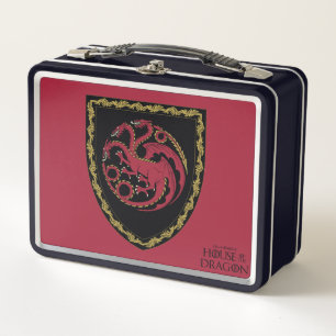 HAUS DES DRAGONS   House Targaryen Wappen Metall Brotdose