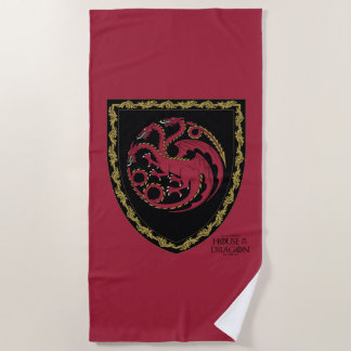 HAUS DES DRAGONS | House Targaryen Wappen Strandtuch