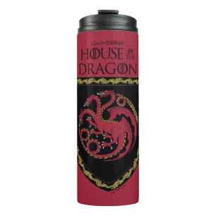 HAUS DES DRAGONS   House Targaryen Wappen Thermosbecher
