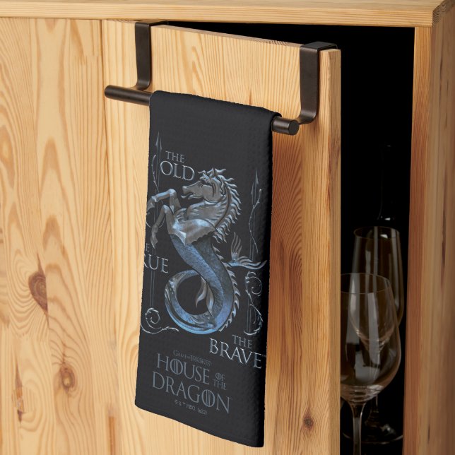 HAUS DES DRAGONS | House Velaryon Sigil Geschirrtuch (Drittel gefaltet)