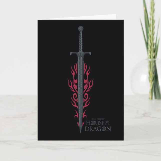 HAUS DES DRAGONS | King Viserys Flaming Sword Karte (Vorderseite)
