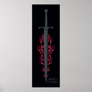 HAUS DES DRAGONS   King Viserys Flaming Sword Poster