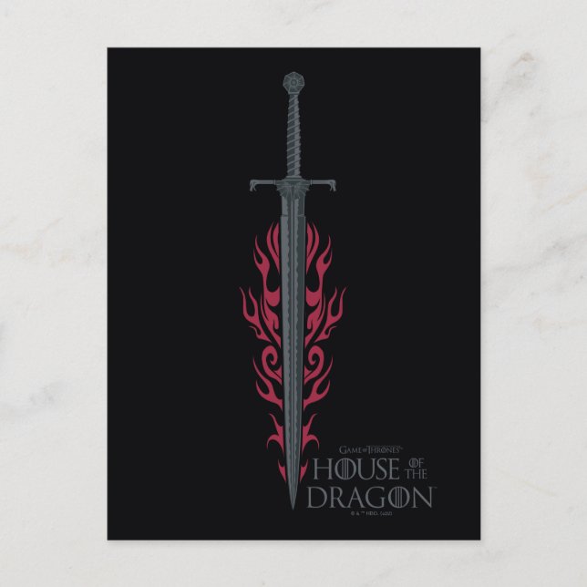 HAUS DES DRAGONS | King Viserys Flaming Sword Postkarte (Vorderseite)