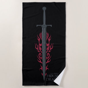 HAUS DES DRAGONS King Viserys Flaming Sword Strandtuch