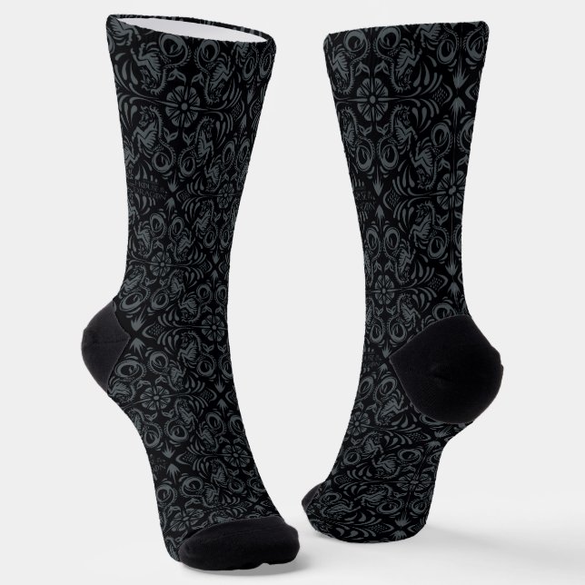 HAUS DES DRAGONS | Velaryon Diamond Pattern Soc Socken (Gewinkelt)