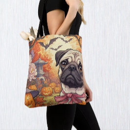 Haus des Mops Hund & Halloween, Herbst, Art Nuovo