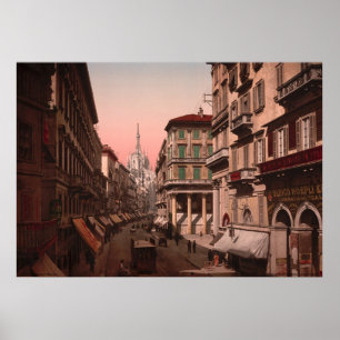 Haus des Siegers Emmanuel, Mailand, Italien Poster