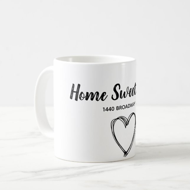 Haus-Erwärmungsgeschenk Tasse (Vorderseite Links)
